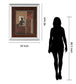 Artifact Revival I By Maria Donovan - Mirror Framed Print Wall Art - Dark Red