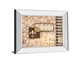 Golden Flourish - 22" x 26" Framed Wall Art - Beige