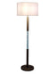 Golden Brilliance Metal & Seeded Crystal Floor Lamp With Night Light - Matte Golden Bronze