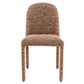 Lidi - Side Chair Set of 2) - Brown Chenille