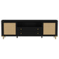 Arini - Rattan Cane 2-Door TV Stand Media Console