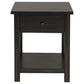 Payne - 1 Drawers Wood End Table with Shelf