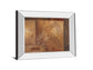 Modern Fern I By Vivian Flasch - Mirror Framed Print Wall Art - Light Brown