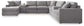 Modmax - U-Shaped Sectional - Granite