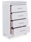 Jarlee - Four Drawer Chest - White