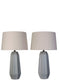 Speckled Stone Ceramic Table Lamp (Set of 2) - Speckled Soft Stone