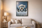 Skybound Pals II Gloss Canvas With Rocks In Frame - Black / Blue