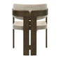 Destin - Side Chair - Light Gray Fabric & Walnut
