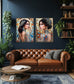Jeweled Reverie II Gloss Canvas In Frame - Black / Gold