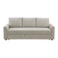 Leira - Sofa With Sleeper - Beige Linen