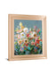 Joy Of The Garden I By Danhui Nai - Framed Print Wall Art - Light Blue