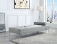 Quenti - Sofa Bed With Pillow - Gray Melange Velvet