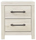 Cambeck - Two Drawer Night Stand - Whitewash