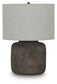 Zandophen - Metal Table Lamp - Antique Gray