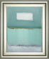 Azure 1 By Caroline - Framed Print Wall Art - Light Blue