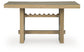 Lasinger - Rectangular Dining Room Counter Table - Light Brown