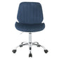 Muata - Office Chair - Twilight Blue Velvet & Chrome
