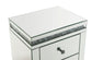 Noralie - Accent Table - Mirrored & Faux Diamonds