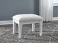 Chalanna - Vanity Stool - White