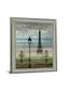 Foggy Paris Vista - 28" x 34" Framed Wall Art - Gray