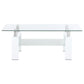 Dyer - 1-Shelf Rectangular Glass Top Table