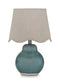 Byronburg - Ceramic Table Lamp - Blue / Beige