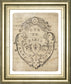 Letter Crest IIa Vintage V2 By Wild Apple Portfolio - Framed Print Wall Art - Beige