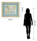 Humbled By Frank Assaf - Framed Print Wall Art - Light Blue