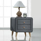 Valda - Nightstand - Light Gray Fabric