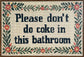 Bathroom Wit II Hand-Embellished Canvas In Frame - Brown / Ivory