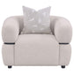 Jeanette - Fabric Upholstered Round Arm Accent Chair - Beige