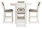 Erinberg - Dining Room Counter Table Set (Set of 5) - Antique White