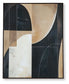 Ewanford - Wall Art - Black / Brown / Tan