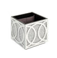 Noralie - 24" Ottoman With Storage - Mirrored & Faux Diamonds