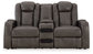 Fyne-dyme - Power Reclining Loveseat With Console/Adj Hdrst