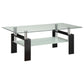 Dyer - 1-Shelf Rectangular Glass Top Table