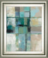 Island Hues Crop 2 By Sylvia Vassileva - Framed Print Wall Art - Blue
