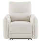 Lalisa - Power Motion Recliner With USB Port - Cream Chenille