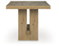 Lasinger - Rectangular Dining Room Counter Table - Light Brown