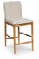 Isanti - Upholstered Barstool (Set of 2) - Light Brown