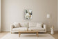 "Magnolia Serenity II" Hand-Embellished Canvas In Frame - Black / Earthy Tones / White