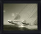 Windborne Racer - 28" x 34" Framed Wall Art - Dark Gray