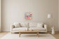 Chromatic Dreamscape - 20" x 20" Framed Wall Art - Red