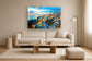 Tempered Glass With Foil - Greece - Blue