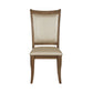 Harald - Side Chair (Set of 2) - Beige Synthetic Leather & Gray Oak