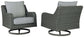 Elite Park - Swivel Lounge w/ Cushion - Gray