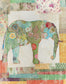 Framed - Elephant Montage By Tava Studios - Beige
