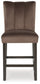 Jeshina - Upholstered Barstool (Set of 2) - Mocha