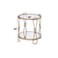 Zekera - End Table - Mirrored & Champagne