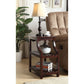 Wasaki - Accent Table With USB - Espresso